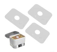 3 hojas de deshidratador de silicona antiadherentes para playa 32100A - Hojas de deshidratador de silicona - Cubierta para secadora de alimentos - Hojas de silicona - Revestimientos de bandeja de