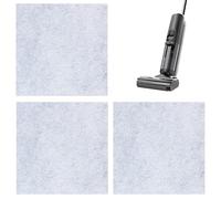 3 hojas de filtro de aspiradora, almohadillas de repuesto de algodón para filtro de motor de aspiradora, gris claro