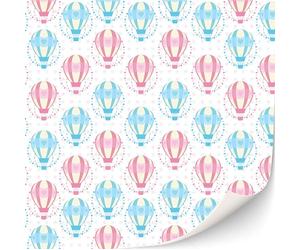 3 hojas de papel tapiz autoadhesivo para casa de muñecas escala 1:12 (globos blancos)