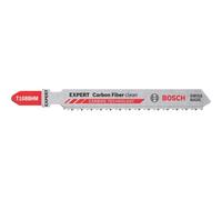 Bosch Professional 3x Hojas de sierra de calar Expert ‘Carbon Fiber Clean’ T 108 BHM (para Plásticos con fibra GFK, CFK, Longitud 92 mm, accesorios Sierra de calar)