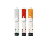 3 hojas flexibles termoadhesivas con lentejuelas 91 x 33 cm - dorado, plateado, rojo