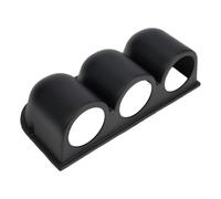 3 Hole 52mm Gauge Pod Holder Black ABS Dash Mount | Fits three 52mm gauges, para durable ABS plastic, black finish, easy dash install, fit