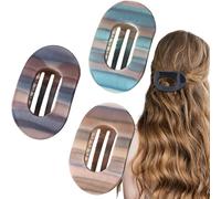 3 horquillas planas para el pelo, planas, pinzas para el pelo, pinzas para el pelo, elegantes pinzas para el cabello, ideales para la vida cotidiana, deportes, conducción y tumbado, clip de garra