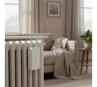 3 humidificadores de aire de cerámica - evaporador del radiador para humidificar el aire de la habitación - evaporador de agua con gancho - evaporador de calefacción radiador (Blanco)