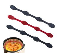 3 imanes para freidora de aire, hebilla de silicona, imanes para freidora de aire para Ninja Crispi, accesorios resistentes a altas temperaturas, forros seguros para prevención de quemaduras (gris