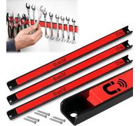 3 Imanes para Herramientas 60 CM Tiras Magnéticas Para colgar Herramientas | Organizador, Barra Magnética, Montaje Pared, Taller, Cocina, Destornilladores, Alicates, Llaves, Multiusos, Orden, 23 kg