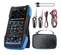 3-IN-1 2C53T - Multímetro de osciloscopio manual actualizado con 2 canales, ancho de banda de 50 MHz y frecuencia de muestreo de 250 MS/s, generador de señal TRMS 19999 Counts, 13 formas de onda para