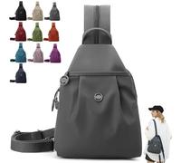 3-in-1 Anti Theft Bags for Women, Waterproof Oxford Cloth Backpack Convertible Shoulder & Crossbody Bag for Travel(Gray)