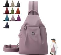 3-in-1 Anti Theft Bags for Women, Waterproof Oxford Cloth Backpack Convertible Shoulder & Crossbody Bag for Travel(Pink)