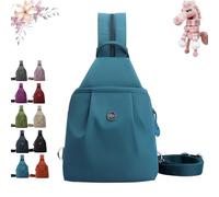 3 in 1 Anti-Theft Travel Tote Bag, Waterproof 2-Way Commuter & Travel Shoulder Bag,Large Capacity Oxford Convertible Shoulder Travel Bag, Waterproof Tote Bag with Zip for Women (Blue)