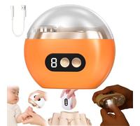 3 in 1 Automatic Electric Nail Clipper - Multi-Functional Electric Nail Trimmer, Cordless 3 Speed Adjustment Nails Polisher W/ LED , Quiet, Smart & Ultra-Precise for Kids, Adults & Seniors (Orange)