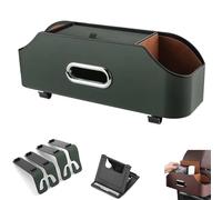 3-In-1 Car Backseat Organizer, 2026 New Multifunctional Car Seat Back Storage Box, Cup Holder, Strong & Durable for Most Vehicles (Green)