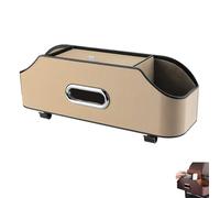 3-In-1 Car Backseat Organizer, 2026 New Multifunctional Car Seat Back Storage Box, Cup Holder, Strong & Durable for Most Vehicles (Beige)