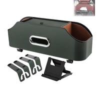 3-In-1 Car Backseat Organizer, Multifunctional Car Back Seat Storage, Universal Carseat Back Storage Box, Cars Cup Holder Organizer for Hold Phone, Snacks, Handbag, Suitable for All Cars (Green)
