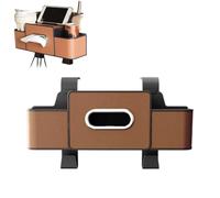 3-In-1 Car Backseat Organizer, Stdcomubat Car Organizer, Multifunctional Cars Seat Back Storage Box With 2 Cup Holders, Carseat Cartissue Instant Access for Cars Organization (Brown)