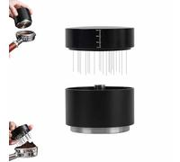 3-in-1 Coffee Distributor and Tampers with WDT Tool,51/53/58mm Espresso Distribution Tool Set,with Height-Adjustable Base,Professional Coffee Accessories for Home & Café Use (58mm)