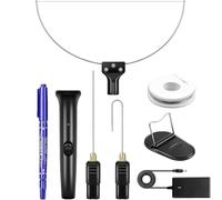 3 in 1 Cortador de Espuma,GOCHANGEDIRECT 10CM 100-240V/18W Eléctrico Espuma Maquina de Cortar/Espuma Artesanal Caliente Cortador/Espuma de Poliestireno Pluma de Corte,Negro
