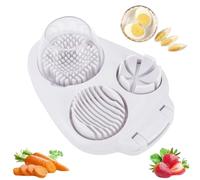 3 In 1 Egg Slicer For Hard Boiled Eggs,2025 Stainless Steel Dicer Egg Slicer Dishwasher Safe,Fruit Cutter,Kitchen Chopper Tool for Strawberry Mushroom Grape Cherry Tomato