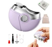 3 in 1 Electric Nail Clipper,2026 Upgraded Electric Nail Trimmer Electric Nails Clipper with 2 Adjustable Speeds,Quiet Automatic Electric Nails Grinder for Seniors Adult Children (Purple)