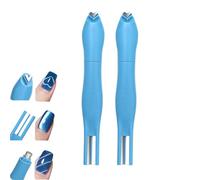 3-In-1 Heart Shape Round Line Shape Nail Art Magnet Pen,2025 New Magnetic Nail Art Tool, Heart,Round & Line Shapes for Cat Eye Gel Polish,for Diy & Salon Use (blue*2Pcs)