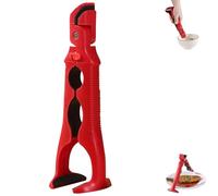 3-in-1 Hot Plate Gripper, Multi-Angle Anti Scald Plates Gripper & Hot Plate Grabber Tool with Lock, Multi-Purpose Tongs, Silicone Hots Plates Grabber Tool (red,1pcs)