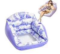 3-in-1 Inflatable Pool Float Hammock with Built-In Cup Holder