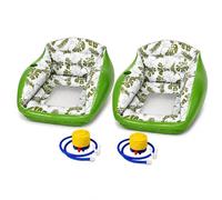 3-in-1 Inflatable Pool Lounge Chair, Pool Float Chair with Cup Holder, Floating Water Hammock Sofa for Adults,Adult Pool Floats for Lake, Beach, Summer Relaxation (2pcs-B)