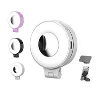 3-in-1 Magnetic Beauty Selfie Light for Phones, Foldable Beauty Magnetic Fill Light, Handheld Selfie Photography Portable Photo Live Broadcast Light, 3 Lights Modes, for Makeup and Photography (White)