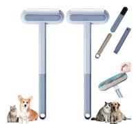 3 in 1 Pet Hair Removal Tool-Doggocomfy Pet Hairs Remover-4-in-1 Reusable,Washable,Extra Long Handle(with a 6in extension rod),for Couch,Window Screen Cleaning Brush Dog and Cat Hair Remover (2 PCS)