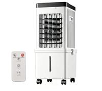 3-in-1 Portable Air Cooler, Water-Cooled Air Conditioner & Humidifier, 15L Large Water Tank, 3 Wind Speeds, Ultra Energy Efficient, Digital LED Display, 7.5-Hour Timer