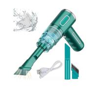 3 In 1 Portable Mini Vacuum Cleaner, Usb Rechargeable, 290000 Pa, 28w, 36v, Brush, Extended Flat Nozzle Tip, Filter Element*2(green)
