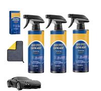 3-in-1 Quick Car Coating Spray,Water Repellent Polish & Protectant for Vehicle Paint,Glass,Wheels - Fast-Acting Hydrophobic Sealant Spray (1PCS)