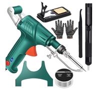 3 In 1 Rust Removal Cutting Welding, Internally Heated Industrial Welding Tools, Multi-Function Soldering Iron Soldering Gun Set (Green)