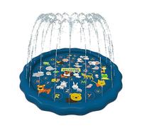 3-in-1 Splash Pad, Childrens Sprinkler Pool,66in Inflatable Water Summer Toys from A to Z Outdoor Play Mat