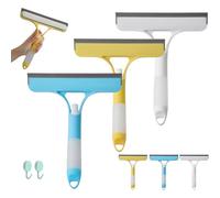 3 in 1 Window Cleaning Scraper, 2025 New Multi-Function 3 in 1 Glass Scraper, Squeegee and Scrubber, Household Cleaning Tools with Spray Water for House, Car (3 Colors)