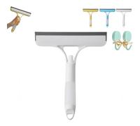 3 in 1 Window Cleaning Scraper, 2025 New Multi-Function 3 in 1 Glass Scraper, Squeegee and Scrubber, Household Cleaning Tools with Spray Water for House, Car (White)