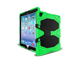 3 in1 Exterior para Tablet Apple iPad Pro 2017 10.5 Pulgadas stoßfestes rígida y Silicona Marco Tablet Hybrid Verde Verde Claro