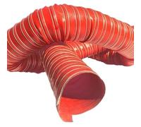 3 Inch 76mm 3‘’ Heat Resistant Red Silicone Hot Air Duct Steel Wire Smoke Vent Exhaust Pipe Silicone Hot Exhaust Air Hose