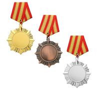 3 insignias de metal retro vintage para medallas militares, coronel geométrico, broche de coronel, almohadillas doradas para los hombros de Medallas Militares, para uniforme de guerra del ejército del