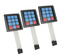 3 interruptores de membrana de 3 x 4, 12 teclas de matriz de teclado interruptor de control de teclado, piezas industriales