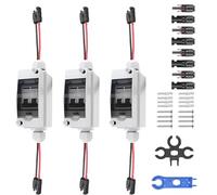 3 Interruptores Interruptor de Separación DC 500V 32A, Interruptores De Aislamiento Solares, Bipolares/500 V/32 A/Ip65, Impermeables, Cable De 260 Mm, Para Sistemas Fotovoltaicos/Solares.