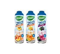 3 jarabes sin azúcar melocotón, tropical, grosella negra 3X0.6L