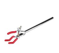 3 Jaw Lab Clamp | Zinc Alloy Retort Stand Holder for Condenser & Flask | - Equipment/Titration Table | 10.6in & 7.5in Sizes (S)
