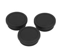 3 Juegos de Cubierta de Lente de Cámara Profesional, Cubiertas de Cuerpo Frontal de ABS a Prueba de Polvo y Cubiertas de Lente Trasera para Cámara DSLR, Accesorios de Cámara,