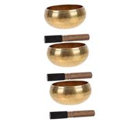 3 juegos de cuencos con sonido de Buda, cuencos de música para meditación, cuencos tibetanos de meditación, cuencos para cantar martillados a mano, pegatinas y calcomanías pequeñas para coche, cuen