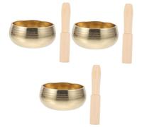 3 juegos de cuencos de meditación para yoga, cuencos para cantar chakras, clips de ventosa, cuenco con sonido de oración, cuencos curativos, cuenco budista, cuencos de relajación vintage tibetanos