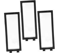 3 juegos de estante de exhibición de joyería suspendido collar flotante soporte de joyería vitrina de joyería flotante estante de almacenamiento de joyería flotante vitrina pendiente 3d moneda muestra