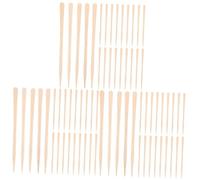 3 juegos de varillas de cera de madera para la depilación aplicadores suaves y seguros para el cuerpo y el vello nasal, paredes de cera eficientes para una depilación suave en casa, 100 unidades x 3