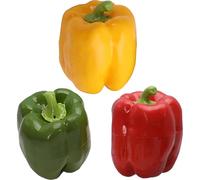 3 juguetes para masticar para perros lindos juguetes para perros con forma de pimiento que chirrían 4 x 3,5 pulgadas resistentes a las mordeduras juguetes interactivos de plástico para perros para ent