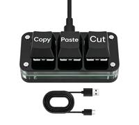 3 Key Keyboard 3-Key Portable Small table macro pads keypads programButton